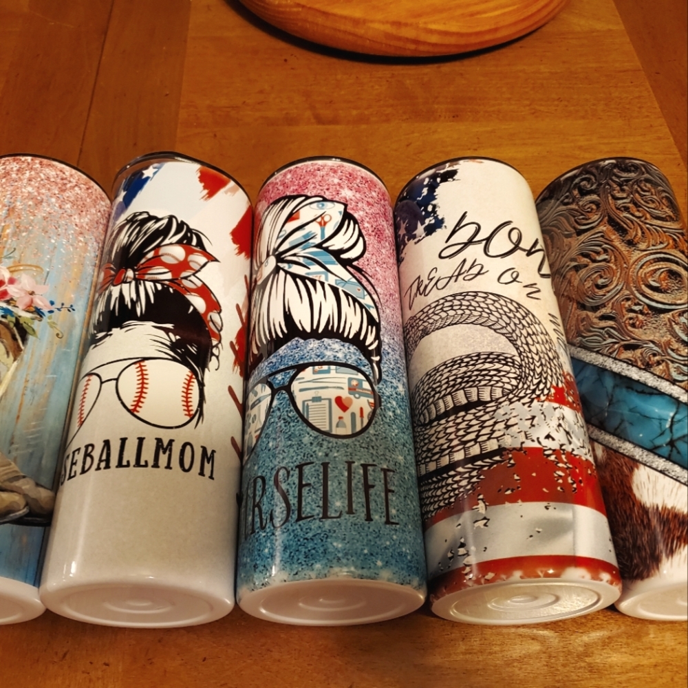 Sublimated tumblers